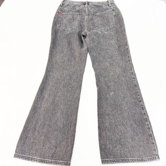 BDG Split Hem Flare Wide Leg Denim Jeans Charcoal Black Size 27 - Picture 3 of 9
